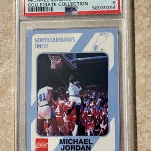 1989 Michael Jordan PSA 9 North Carolina Collegiate Collection #14