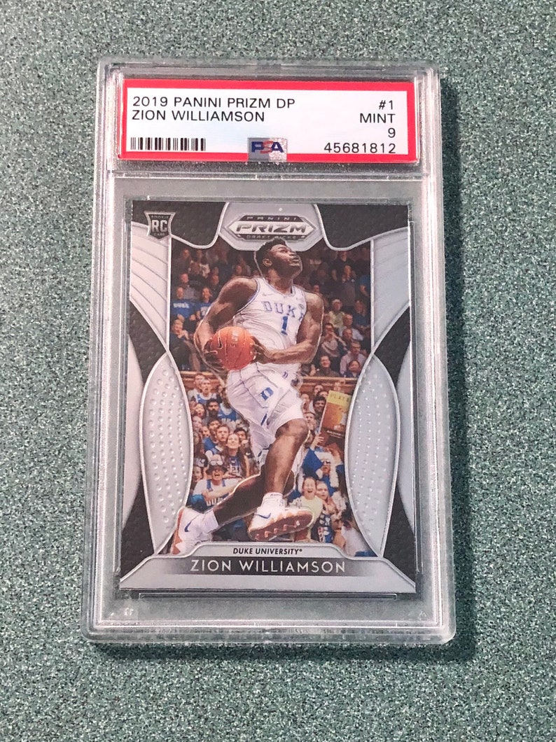 Zion Williamson Panini Prizm PSA 9 Mint Rookie Card Red Etsy