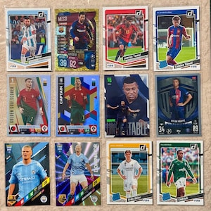 Messi Mbappe Ronaldo Haaland Yamal Endrick Guler 12 card star lot including 4 Rookie RC cards SWEET!!