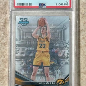 2022 Bowman Universität Beste #50 Caitlin Clark Rookie PSA 10 Gem Mint