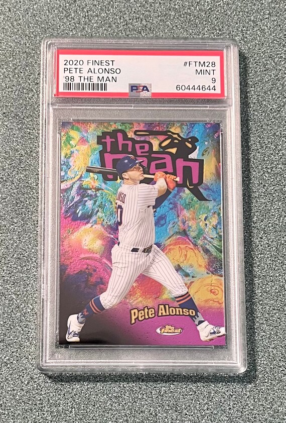 2020 Finest 98 the Man 28 Pete Alonso PSA 9 Mint Low Pop New Etsy