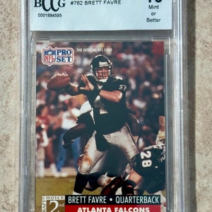 1991 Pro Set Brett Favre #762 Rookie RC BCCG 10 Mint! Green Bay Packers!