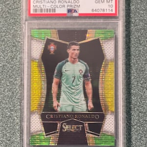 2016 Panini Select Soccer Portugal Cristiano Ronaldo 1 PSA 9 Mint 