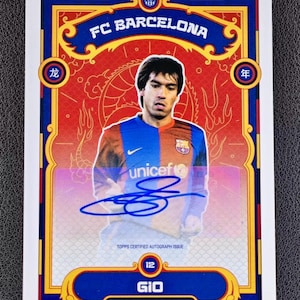 2023-24 Topps Year of the Dragon Barcelona Gio Certified Autographed Card