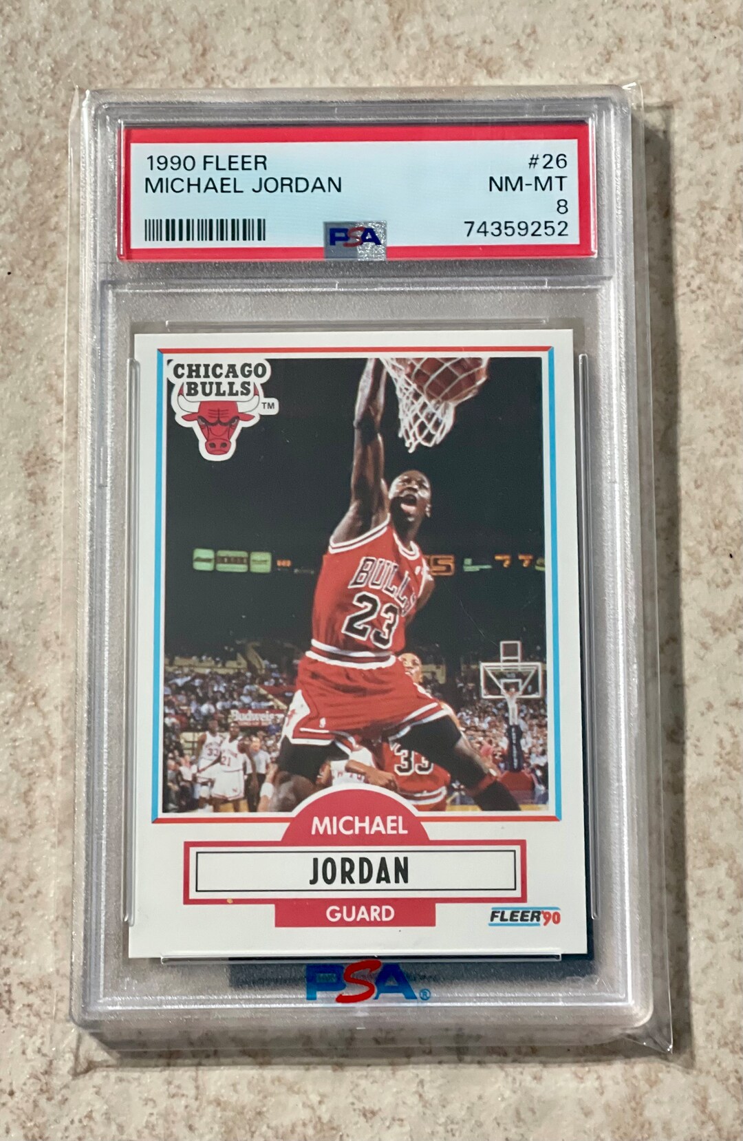 how much is a 1990 fleer michael jordan