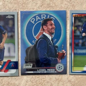 Lionel Messi Chrome Card lot of 3  SWEET!!