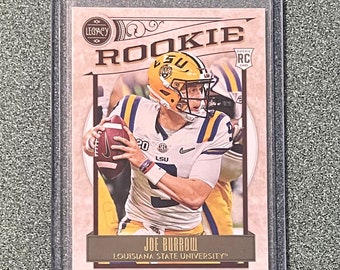 Carte Panini Legacy Joe Burrow Rookie No. 1 LSU Bengals 2020