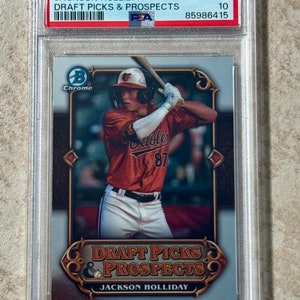 2023 Bowman Chrome Draft Jackson Holliday Draft Picks Prospects #DPP-10 PSA 10 Gem Mint Rookie Card RC