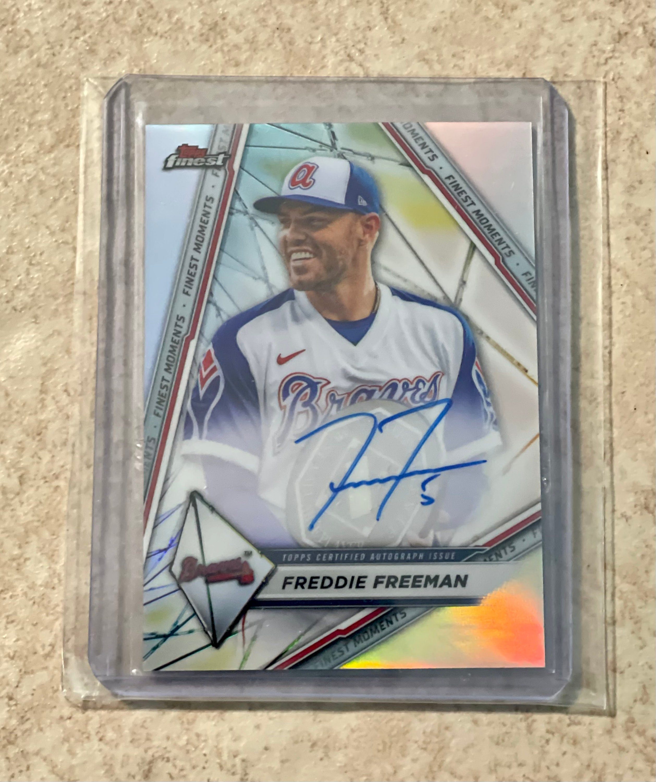 Topps Finest Baseball Freddie Freeman Finest Moments Auto Etsy 日本 フレディ フリーマン topps