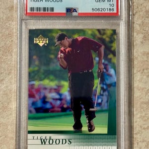 2001 Full Deck Golf #1 Tiger Woods PSA 10 Gem Mint