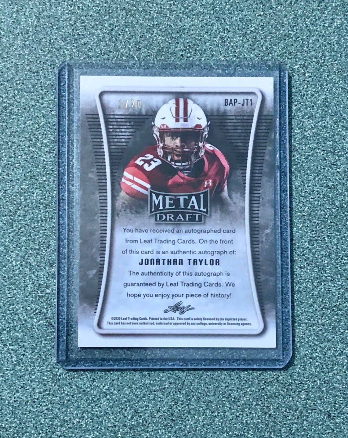 Jonathan Taylor Certified Autographed Rookie Card Pick One 2 Etsy