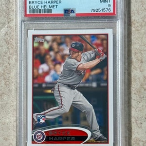 2012 Topps Bryce Harper Front Leg Up Rookie RC #661 PSA 9 Mint Nationals Philadelphia Phillies