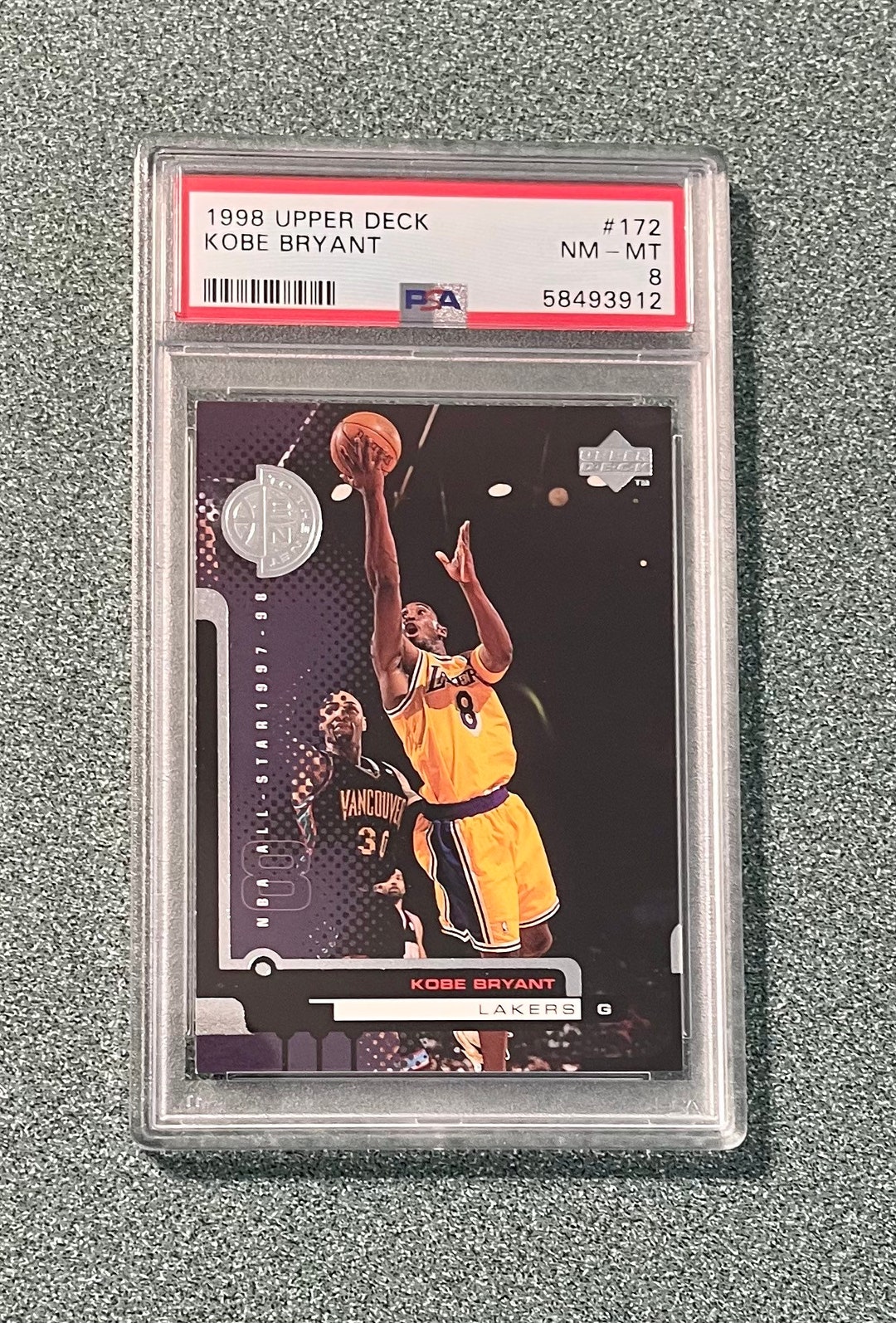 1998 Upper Deck Kobe Bryant PSA MN-MT Los Angeles Lakers