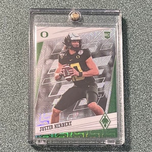 2020 Panini Chronicles Draft Picks Phoenix Justin Herbert Green Mojo #1/25 #5 **Zeldzaam**