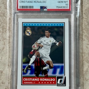 2015 Panini Donruss Cristiano Ronaldo Fantastic Finishers PSA 10 Gem Mint #1