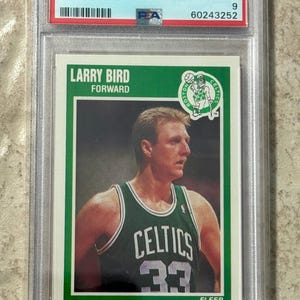 Carte Larry Bird Fleer 1989 PSA 9 État neuf #8