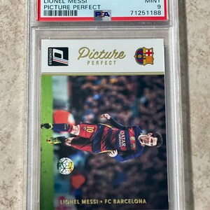 2016 Panini Donruss Lionel Messi Picture Perfect PSA 9 Mint