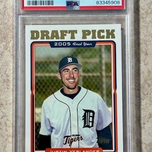 2005 Topps Justin Verlander Future HOF Rookie RC #677 PSA 9 Mint