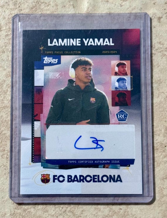 2024 Topps FC Barcelona Focus Lamine Yamal SA-LY Rookie Barcelona 