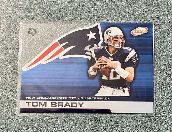 2002 TOM BRADY Pacific Atomic Die Cut Card - Rare Card