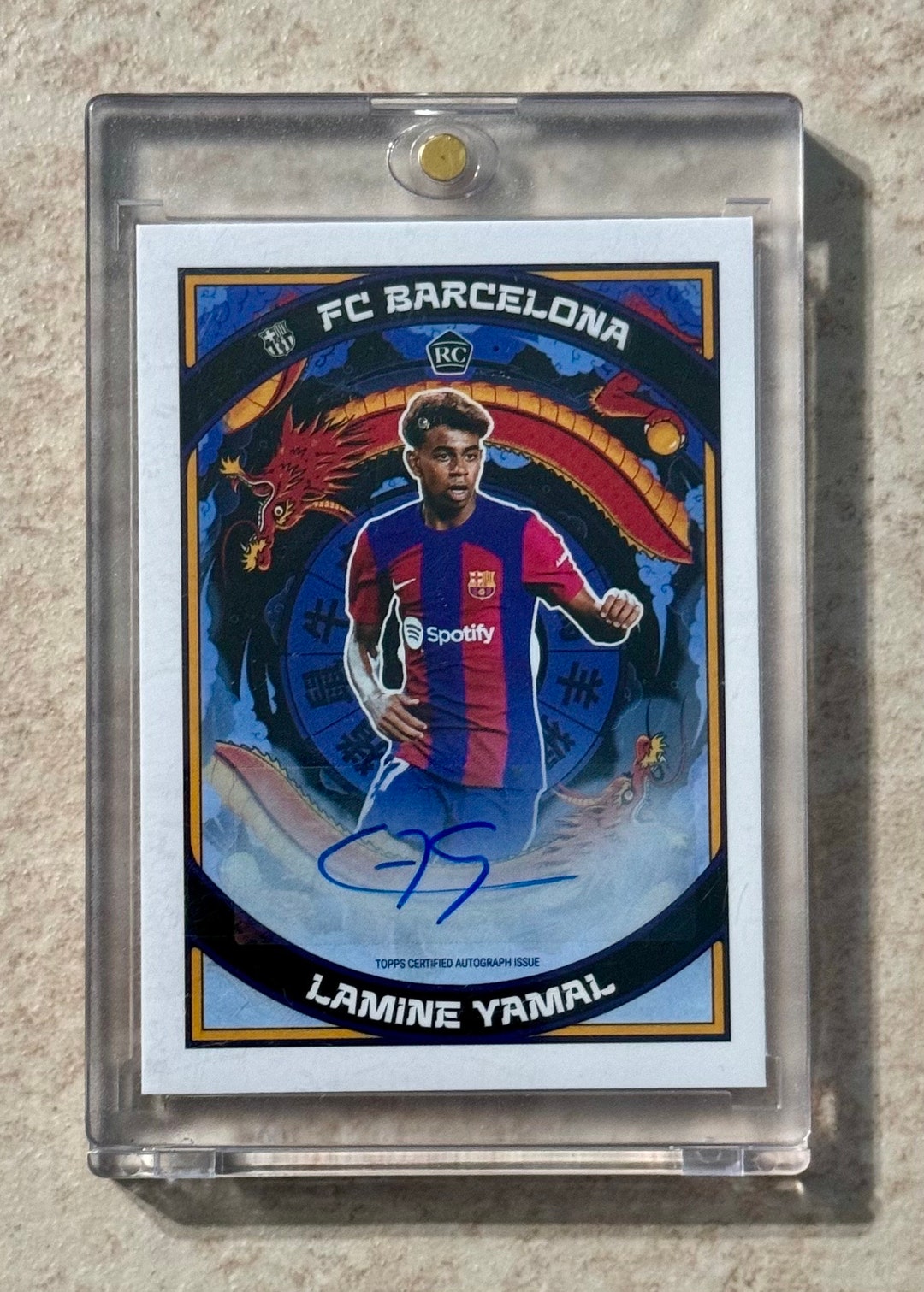 2024 Topps Barcelona Year of Dragon Lamine Yamal #CZ-LY RC 2024 Topps Barcelona Year of Dragon Lamine Yamal #CZ-LY RC