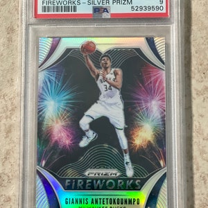 Tarjeta PSA 9 Mint Prizm de Giannis Antetokounmpo o similar (elige solo una tarjeta)