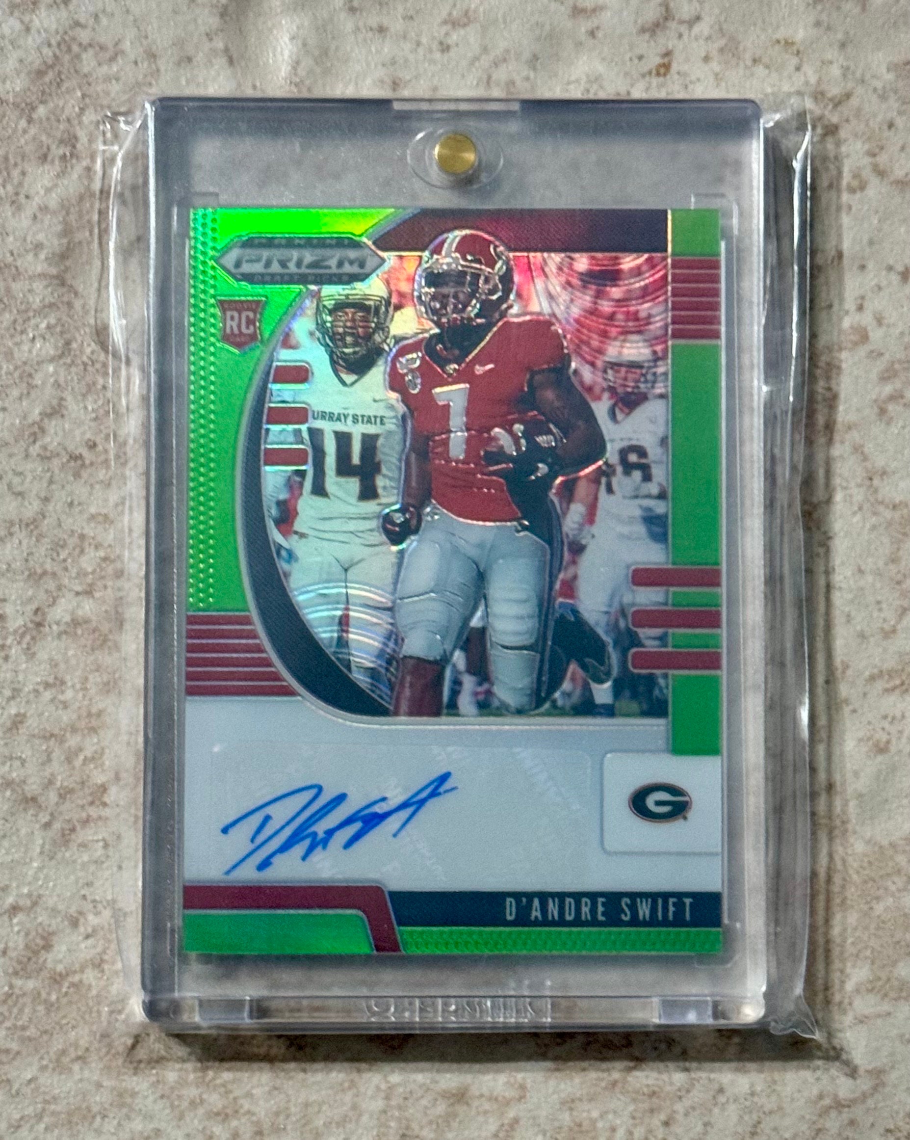 2020 Panini Prizm Detroit Lions D'andre Swift Green Rookie