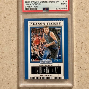 2019-20 Panini Contenders DP Saisonkarte Variation #39 Luka Doncic PSA 9 Mint