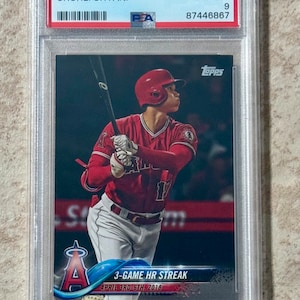 Mise à jour Topps 2018 Shohei Ohtani Rookie PSA 9 Mint Rookie Card