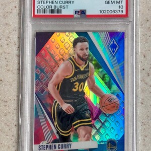 Stephen Curry 2023-24 Panini Phoenix Color Burst 174 Warriors PSA 10 Gem Mint Golden State Warriors