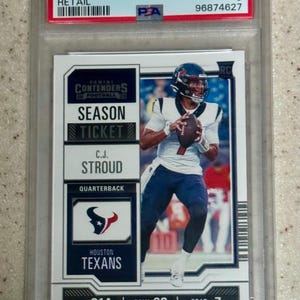 2023 Panini Contenders Fußball CJ Stroud Dauerkarte Einzelverkauf RC PSA 9 Mint