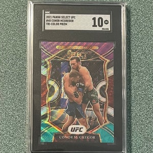 Conor McGregor Concourse Tri-Color Prizm - 2021 Panini Select UFC - SGC 10 Gem Mint
