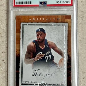 2007-08 Exclusivité Upper Deck Artifacts - #16 LeBron James PSA 9 Mint Los Angeles Lakers Cleveland Cavaliers Miami Heat