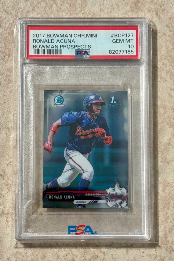 2017 Bowman Chrome Mini 1st Ronald Acuna Jr. PSA 10 Gem Mint