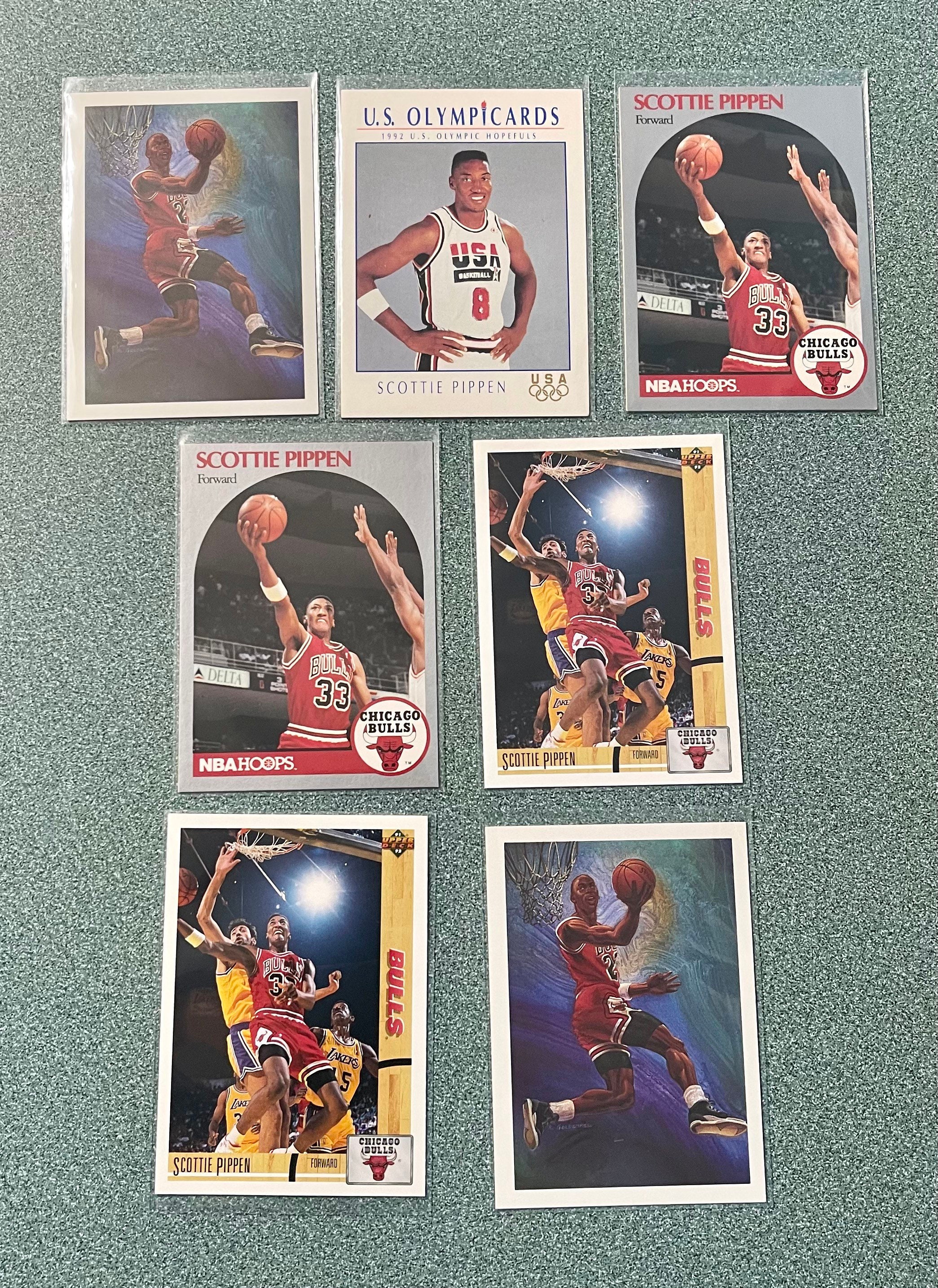 Michael Jordan & Scottie Pippen Card Lot of 7 - Etsy