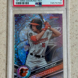 2022 Bowman Best Jackson Holiday Mini Diamond Refractor #d/299 PSA 9 Mint