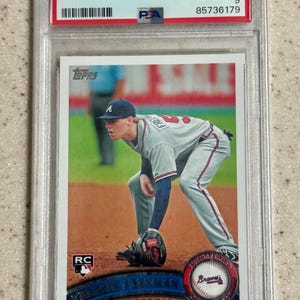 2011 Topps Freddie Freeman Rookie RC Card #145 PSA 9 Mint