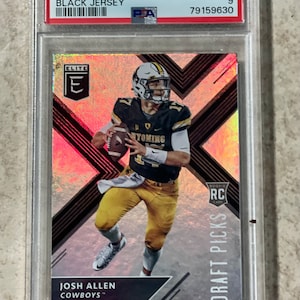 2018 Panini Elite DP Col Josh Allen #103 Schwarz Jersey RC PSA 9 Mint Bills Rookie Karte
