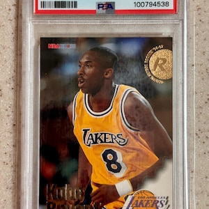 1996-97 Hoops Kobe Bryant Rookie RC #281 PSA 8 Los Angeles Lakers