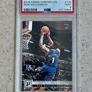 2019-20 Panini Chroniken #120 Zion Williamson Pelikane RC Rookie PSA 9 NEUWERTIG