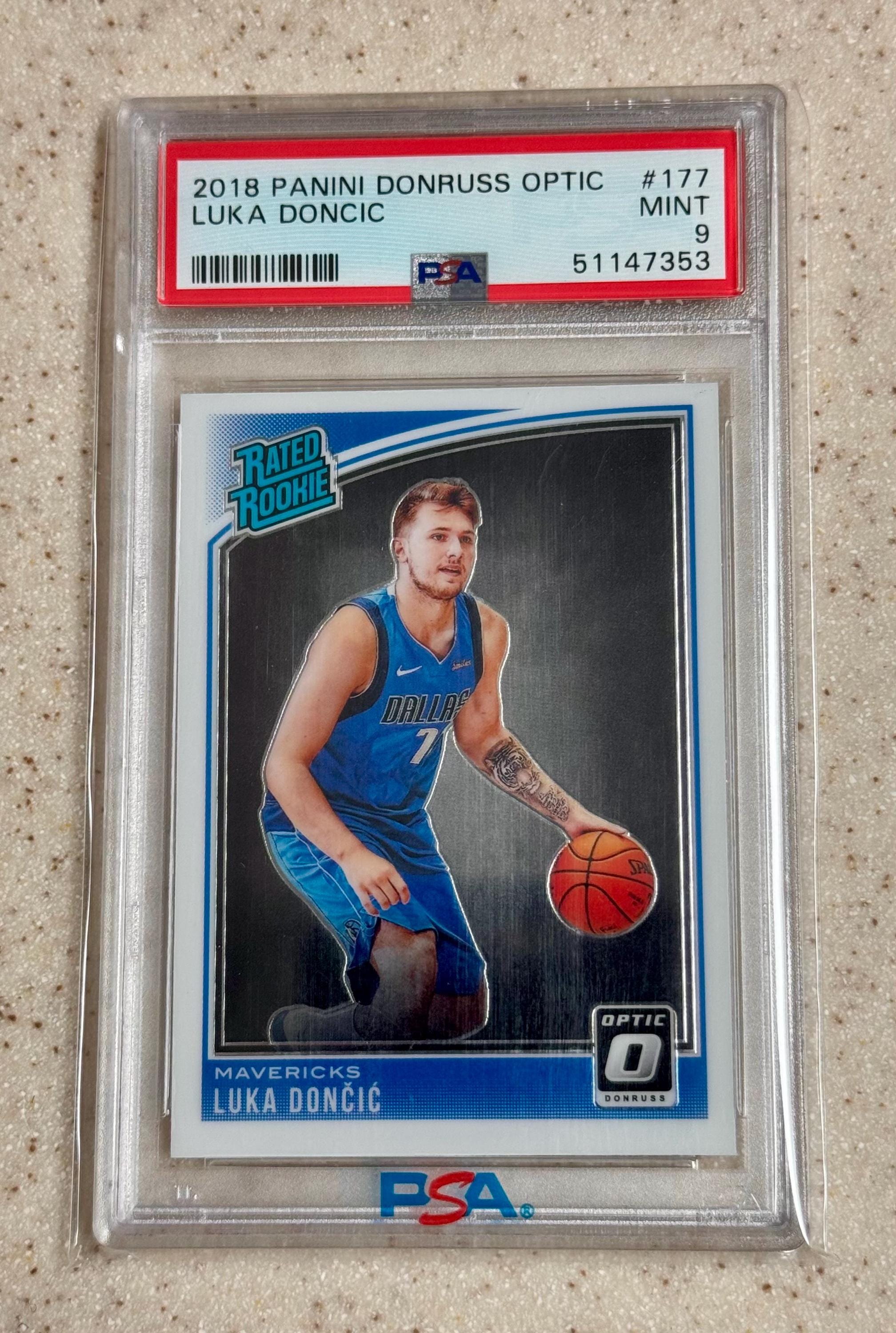 2018 Optic Luka Doncic PSA 9 Mint Rated Rookie Card RC #177