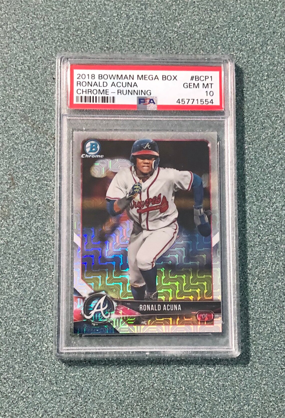 2018 Bowman Chrome Mega Box Ronald Acuna PSA 10 GEM MINT Etsy