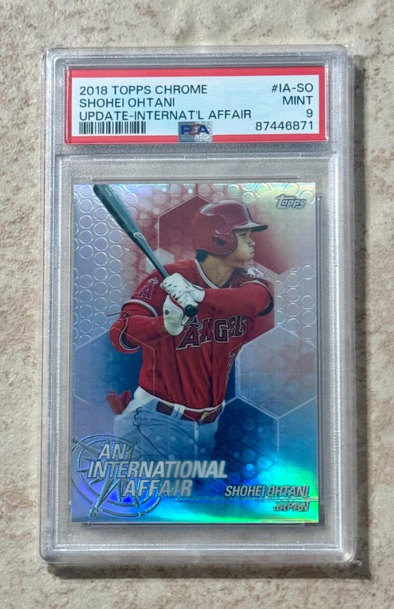大谷翔平 2018 Topps Chrome RC PSA9 2018 Topps Chrome Update 大谷翔平 エンゼルス