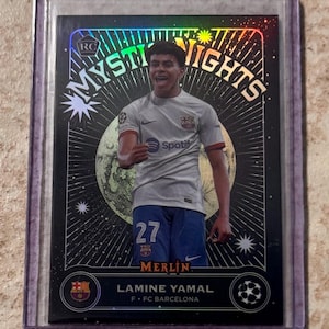 Lamine Yamal 2023-24 Topps Merlin Chrome UEFA RC Rookie Mystic Nights