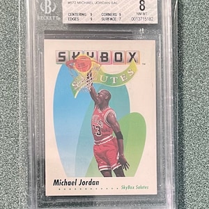 1991-92 Skybox Michael Jordan Salutes #572 BGS 8 Chicago Bulls