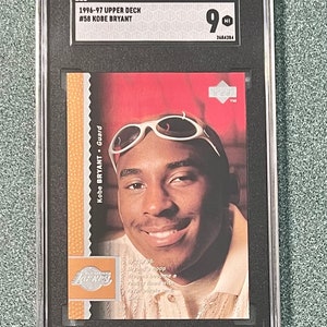 1996-97 Upper Deck #58 Kobe Bryant Los Angeles Lakers RC Rookie HOF SGC 9 Mint