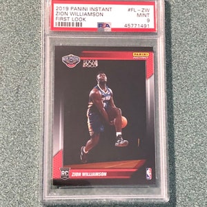 2019 Panini Instant Zion Williamson Erstes Aussehen Rookie PSA 9