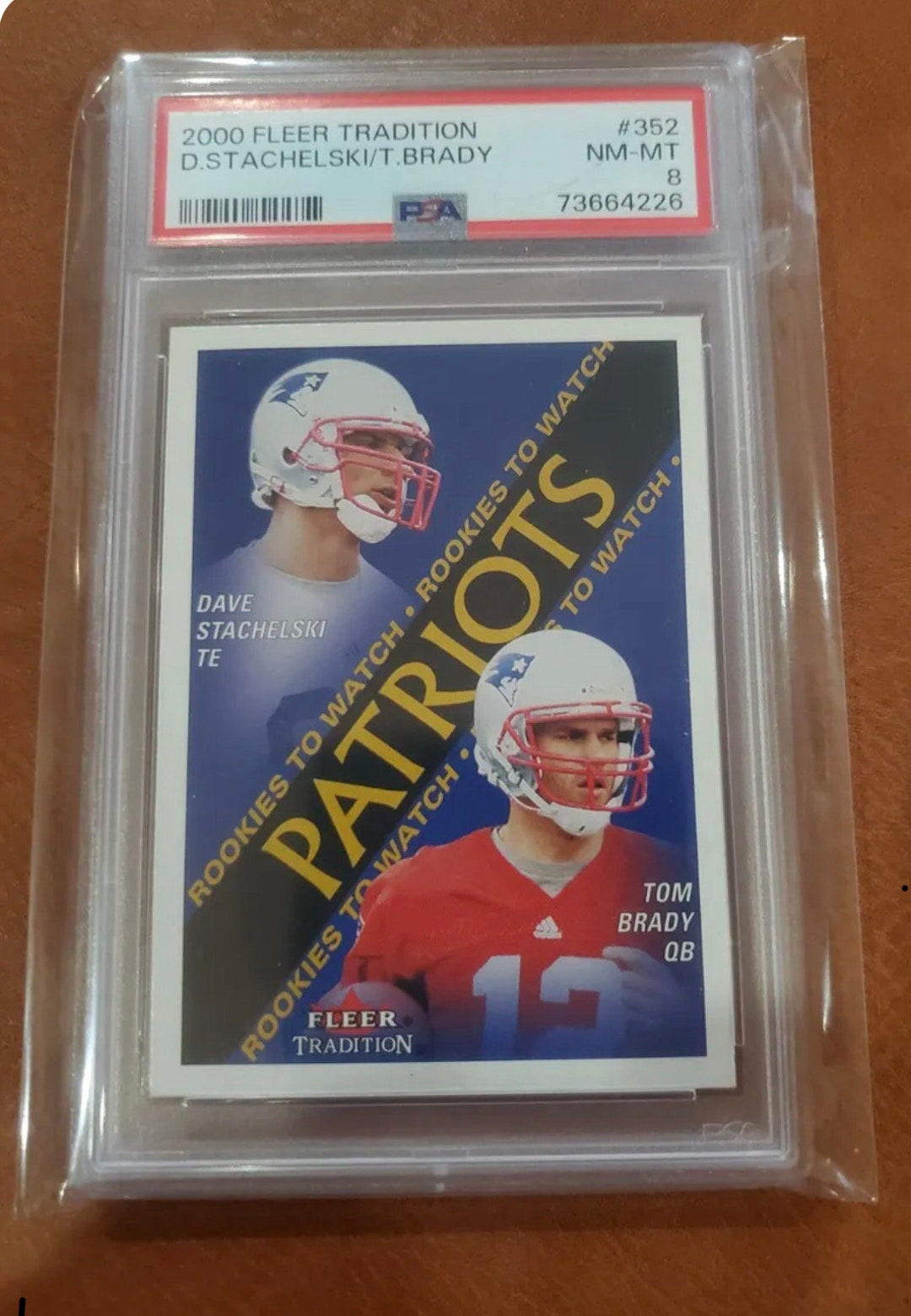 2000 Fleer Tradition #352 Tom Brady RC Rookie RC New England