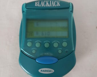 Radica Green Flip Top BlackJack game