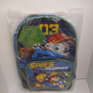 Paw Patrol Boys Backpack with Lunch bag New